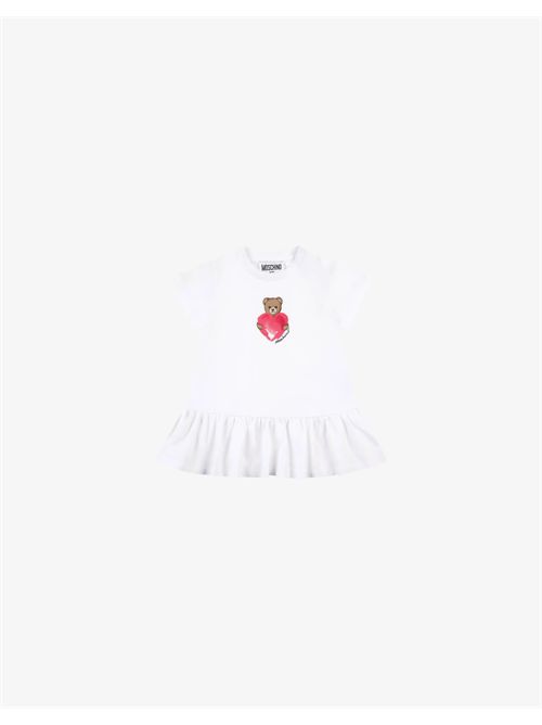 Abito in jersey di cotone Moschino Teddy Bear MOSCHINO KIDS | MDV0DJ-LAA02/10101